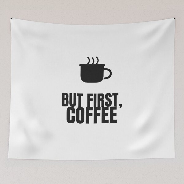Item preview, But First Coffee - Funny Coffee Lover Shirt designed and sold by RankShift.