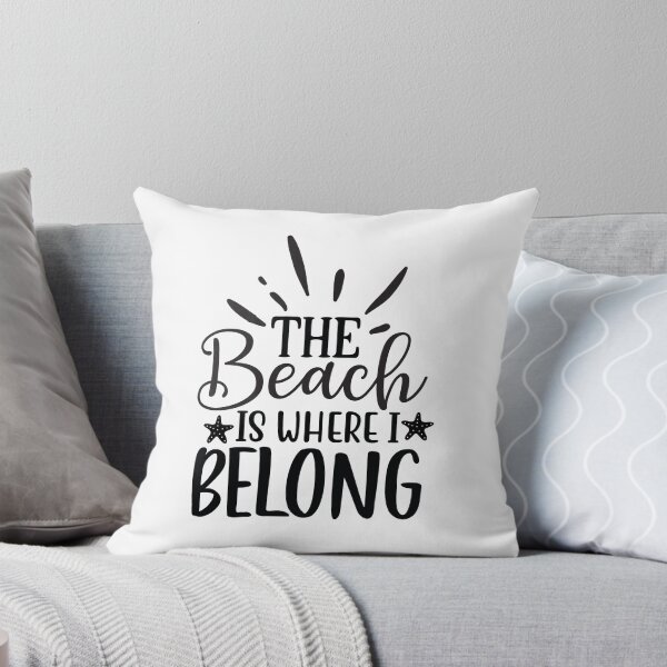 Item preview, The Beach Is Where I Belong - Summer Quotes Retro Vintage Aesthetic Ocean Lover Gift designed and sold by FuzionRaptor.