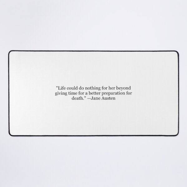 Item preview, Jane Austen "Life Could Do Nothing for Her" Quote | Gothic Literary Typography | Classic Book Lover designed and sold by The Prose Atelier.