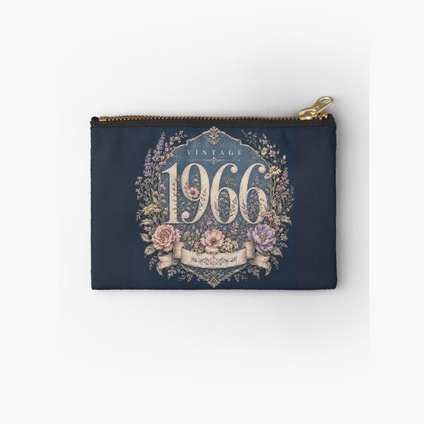 Item preview, 1966 Birthday Shirt for Women – Vintage Floral Crest designed and sold by POD DYNASTY | Original Print On Demand T-Shirt Graphics.