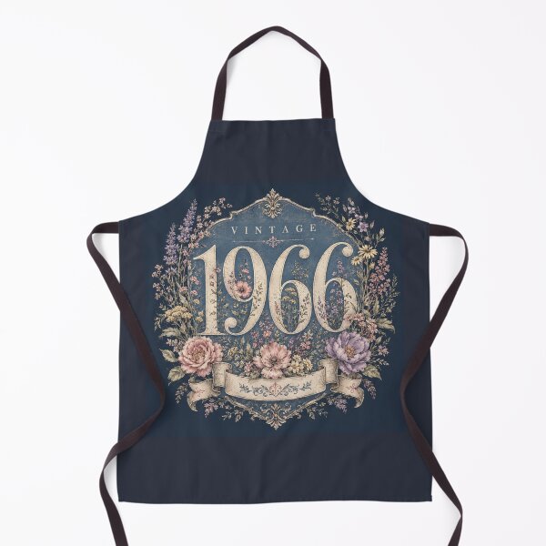 Item preview, 1966 Birthday Shirt for Women – Vintage Floral Crest designed and sold by POD DYNASTY | Original Print On Demand T-Shirt Graphics.