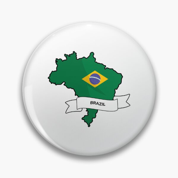 Item preview, Brazil Map and Flag Graphic Design designed and sold by Travel.Art.