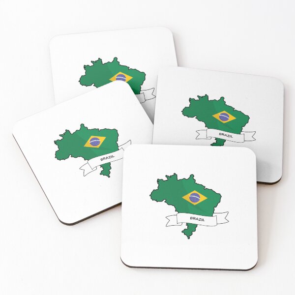Item preview, Brazil Map and Flag Graphic Design designed and sold by Travel.Art.