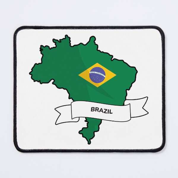 Item preview, Brazil Map and Flag Graphic Design designed and sold by Travel.Art.