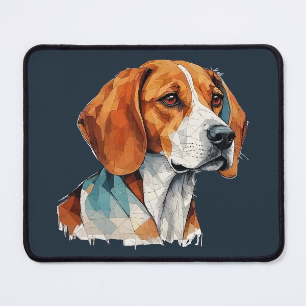 Item preview, Geometric Beagle Portrait - Modern Pet Art designed and sold by Tklezardesigns.