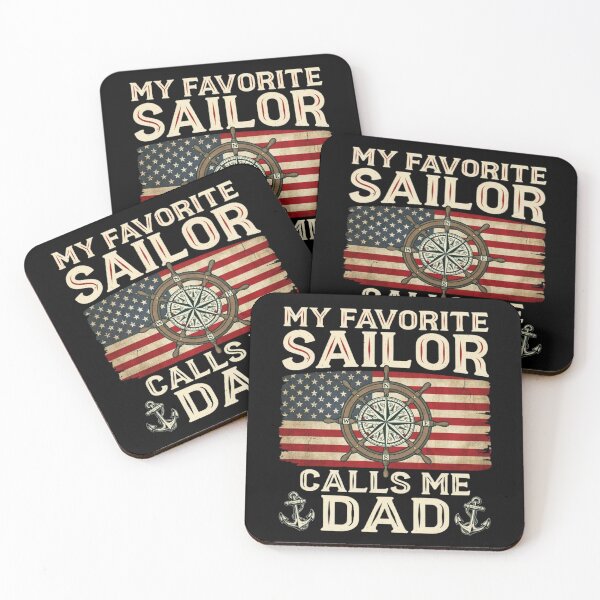 Item preview, My Favorite Sailor Calls Me Dad - Proud Dad of a Sailor designed and sold by Dabbing Turtle Designs.