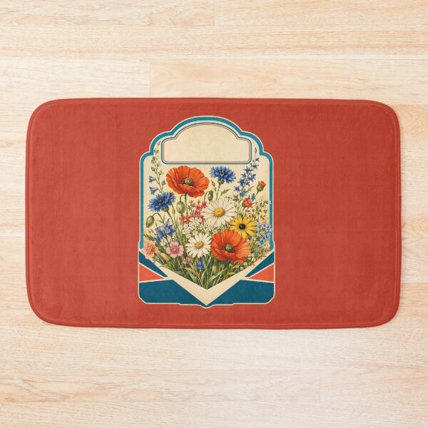 Item preview, Retro 1950s Wildflower Seed Design – Vintage Garden Illustration Art designed and sold by MagicMakerPh.