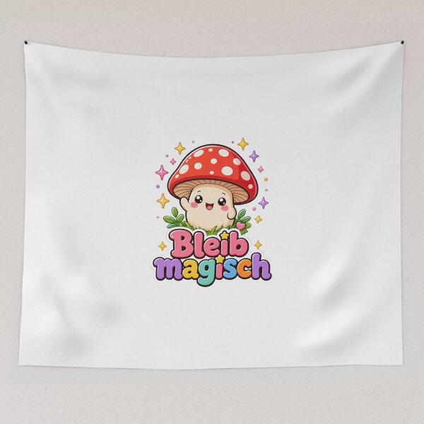 Item preview, Stay magical - Sweet fly agaric saying designed and sold by BoosterShop.