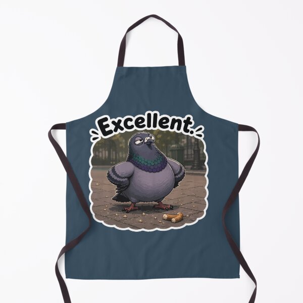 Item preview, Excellent Funny Proud Pigeon with Bread Crust Cartoon Sticker designed and sold by SimplePoDesign.