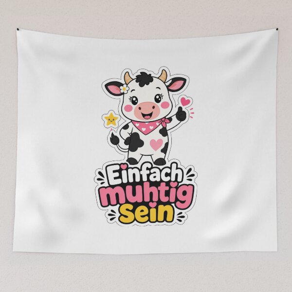 Item preview, Just be brave - Cute cow saying designed and sold by BoosterShop.