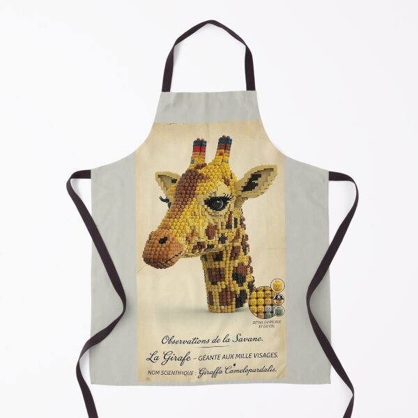 Item preview, Giraffe brick portrait designed and sold by PASSION AND FUN WORLD .