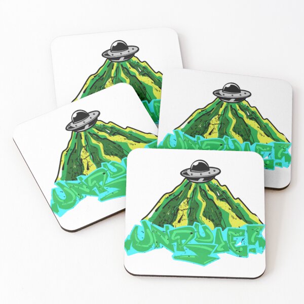 Item preview, UNRULE UFO Mountain Graffiti designed and sold by UNRULEYOUTHART.