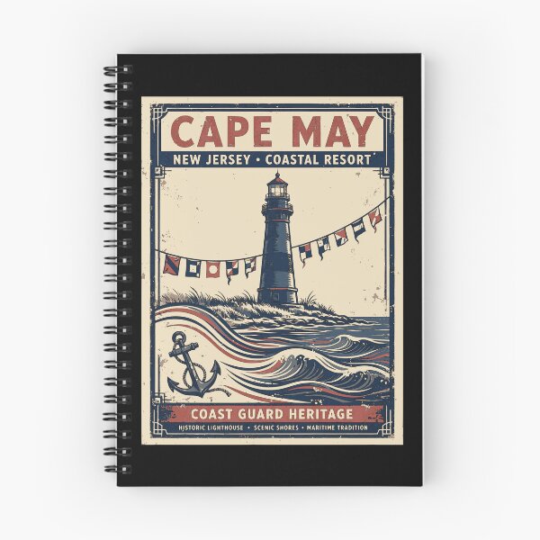 Item preview, Cape May Coast Guard Vintage Maritime Poster | New Jersey Coastal Heritage Design designed and sold by Coasties.