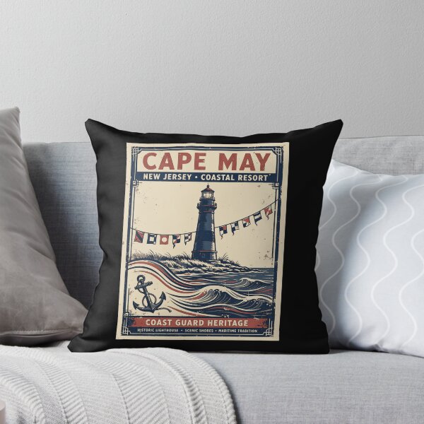 Item preview, Cape May Coast Guard Vintage Maritime Poster | New Jersey Coastal Heritage Design designed and sold by Coasties.