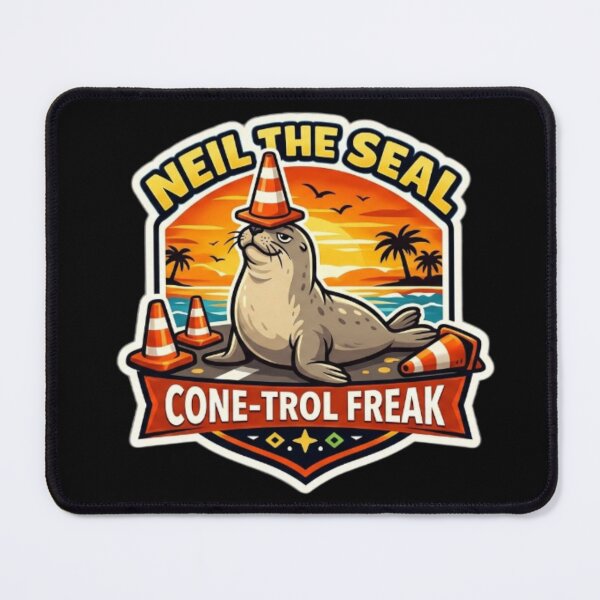 Item preview, Cone-Trol-Freak – Neil the Seal designed and sold by Sloyar.