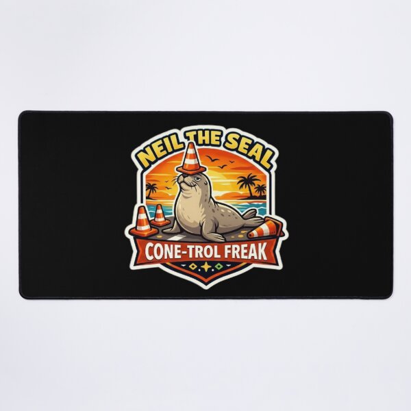 Item preview, Cone-Trol-Freak – Neil the Seal designed and sold by Sloyar.