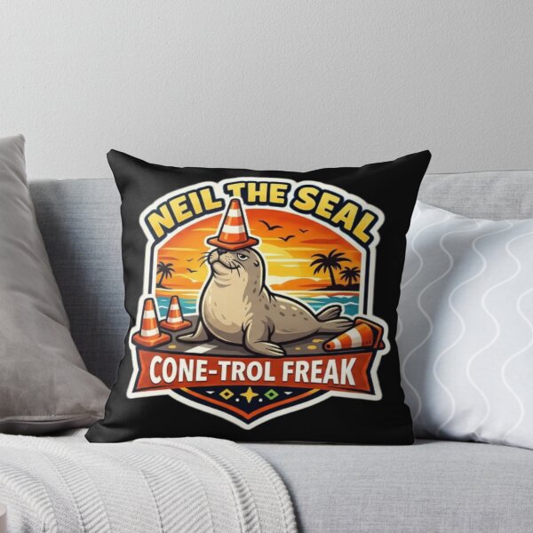 Item preview, Cone-Trol-Freak – Neil the Seal designed and sold by Sloyar.