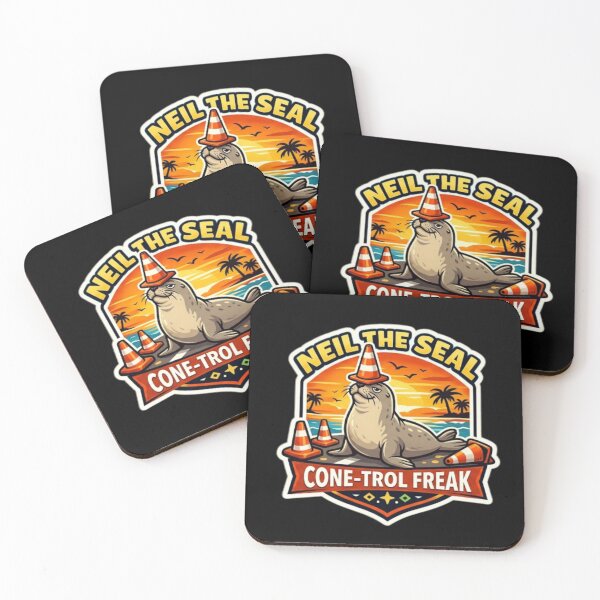 Item preview, Cone-Trol-Freak – Neil the Seal designed and sold by Sloyar.