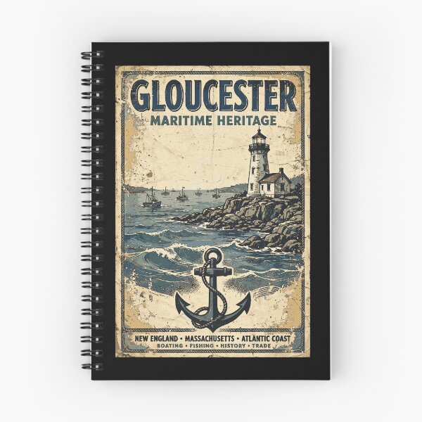 Item preview, Gloucester Coast Guard Vintage Maritime Poster | Massachusetts Coastal Heritage Design designed and sold by Coasties.