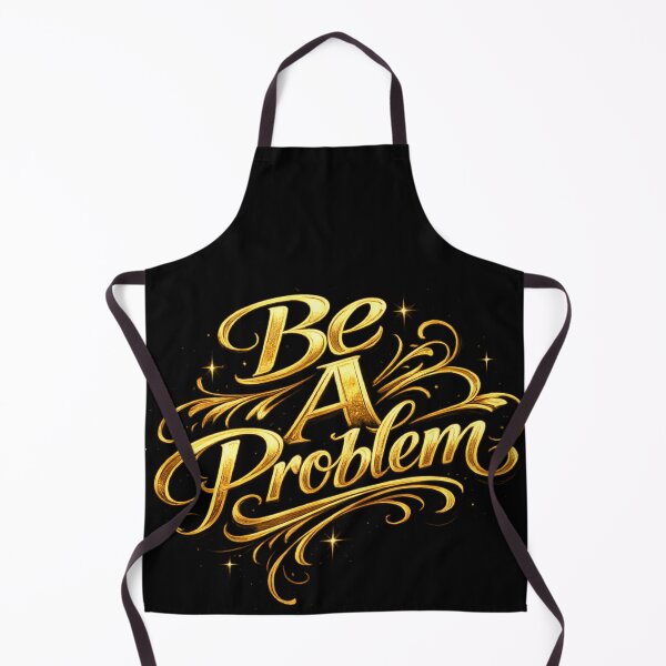 Item preview, "Be A Problem" Gold Script Typography Design designed and sold by BuckaBaby.