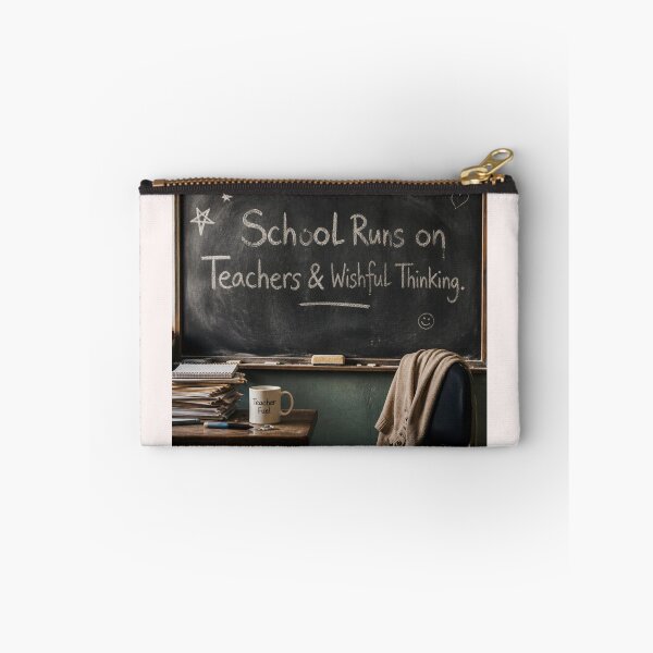 Item preview, School Runs on Teachers & Wishful Thinking designed and sold by CinemaChronik.