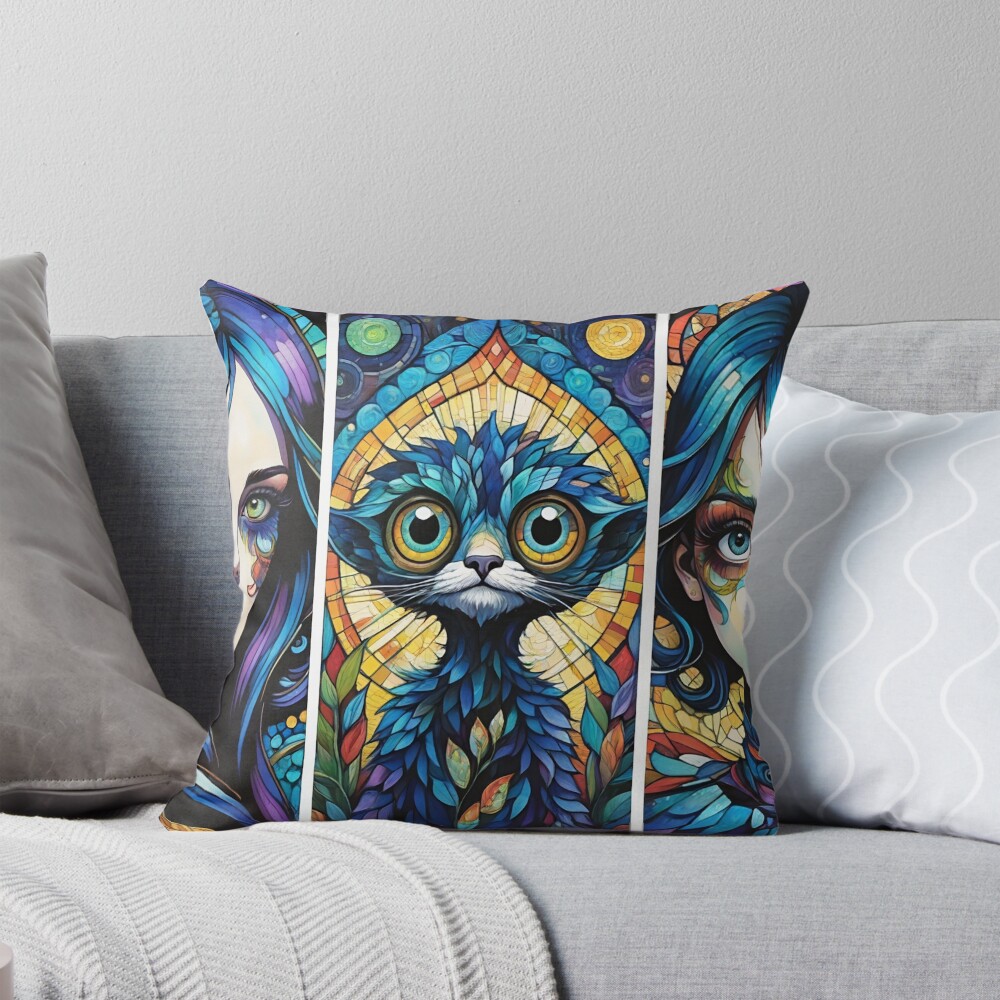 Item preview, Throw Pillow designed and sold by EarthyMade.