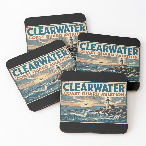 Item preview, Clearwater Coast Guard Aviation Vintage Poster | Florida Maritime Heritage Design designed and sold by Coasties.