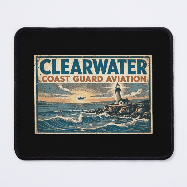 Item preview, Clearwater Coast Guard Aviation Vintage Poster | Florida Maritime Heritage Design designed and sold by Coasties.