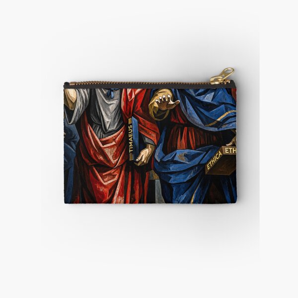 Item preview, Plato and Aristotle in Geometric Renaissance Style | Classical Philosophy Art Print designed and sold by MythicPattern.