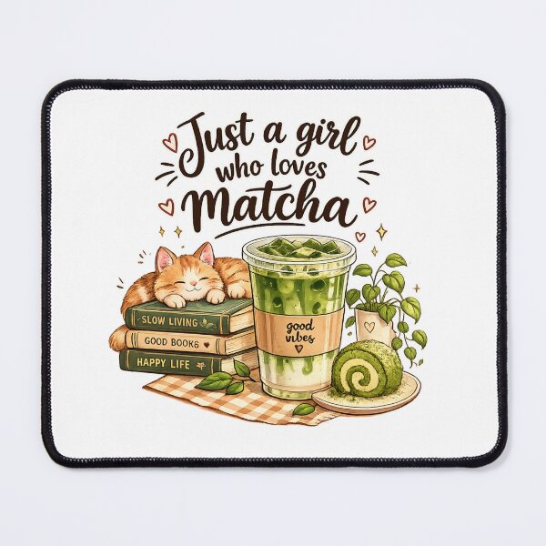 Item preview, Just a Girl Who Loves Matcha | Cute Kawaii Matcha Tea Aesthetic designed and sold by Miming.