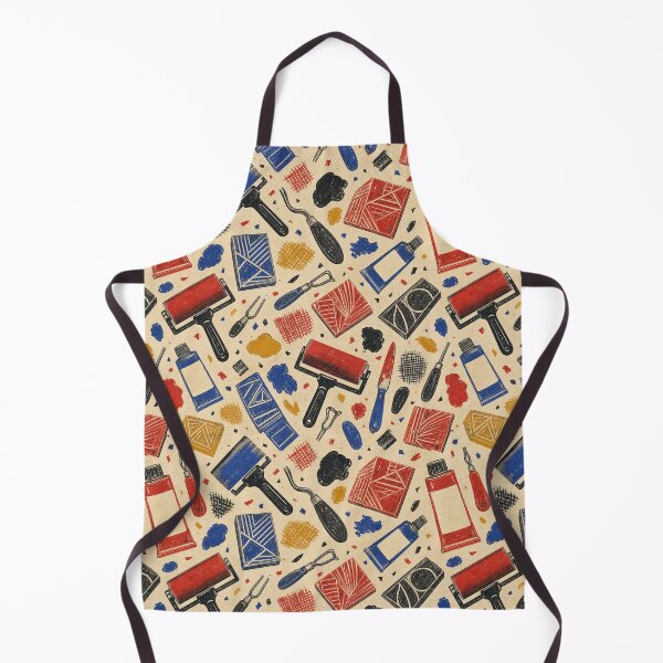 Item preview, Printmaking Workbench Linocut Pattern designed and sold by VerdantStudio.