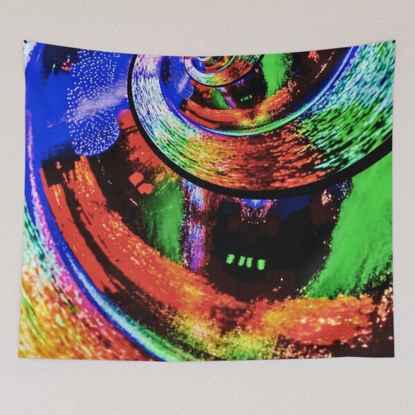 Item preview, Neon Psychedelic Spiral Abstract Pattern | Vibrant Swirl Art designed and sold by lavanya11.