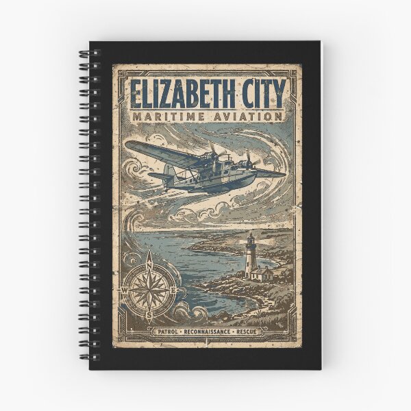 Item preview, Elizabeth City Coast Guard Aviation Vintage Poster | Maritime Air Station Design designed and sold by Coasties.