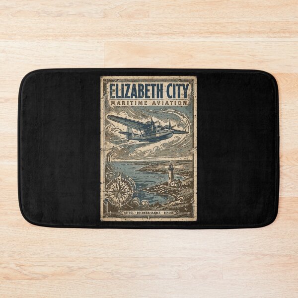 Item preview, Elizabeth City Coast Guard Aviation Vintage Poster | Maritime Air Station Design designed and sold by Coasties.