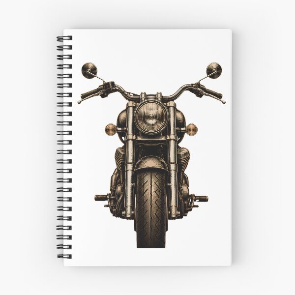 Item preview, Front View Cruiser Motorcycle | Vintage Line Art Design designed and sold by CalmMandala.
