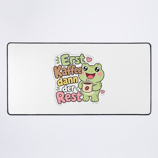 Item preview, First coffee, then the rest, Frosch designed and sold by BoosterShop.