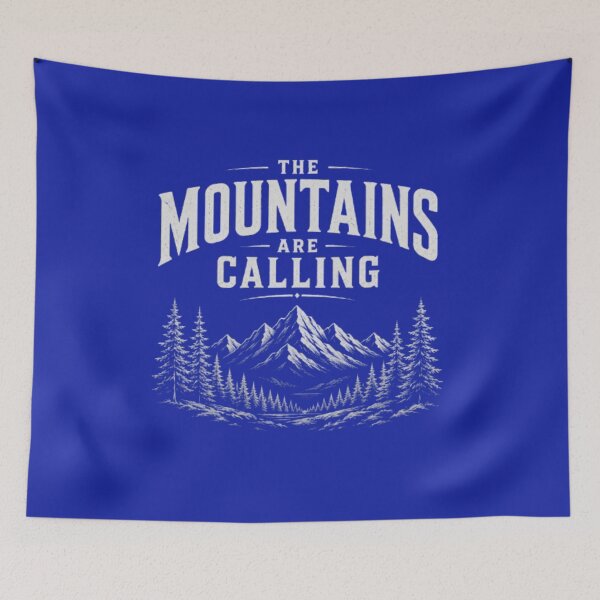 Item preview, The Urban Explorer | The Mountains Are Calling Vintage Hiking Art designed and sold by The Urban Explorer.
