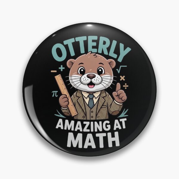 Item preview, Funny Math teacher gift - Cute Otter designed and sold by BobaTeeStore.