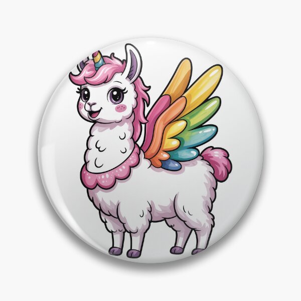 Item preview, Rainbow Winged Llama Unicorn designed and sold by jkrphoto.