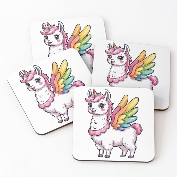 Item preview, Rainbow Winged Llama Unicorn designed and sold by jkrphoto.