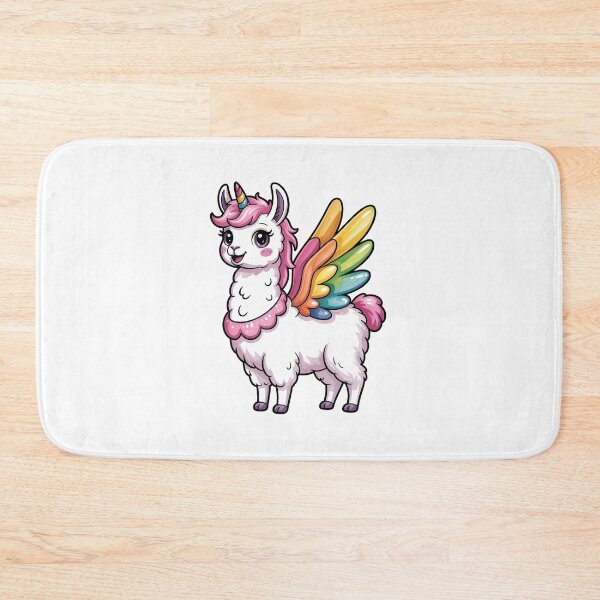 Item preview, Rainbow Winged Llama Unicorn designed and sold by jkrphoto.