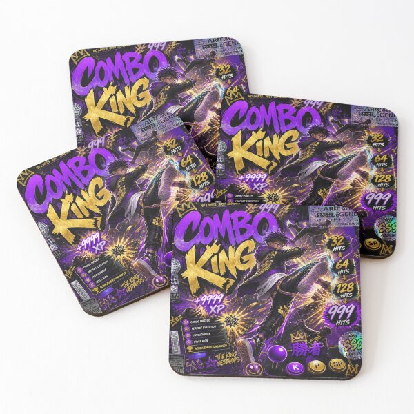 Item preview, COMBO KING Gaming Sticker | Neon Esports Arcade Graphic | Cyber Gamer Design designed and sold by Stylestickers55.