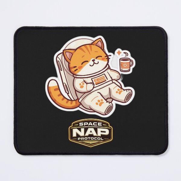 Item preview, Space Nap Protocol | Cute Sleeping Astronaut Cat Coffee Illustration designed and sold by Jaani-T.