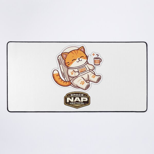 Item preview, Space Nap Protocol | Cute Sleeping Astronaut Cat Coffee Illustration designed and sold by Jaani-T.