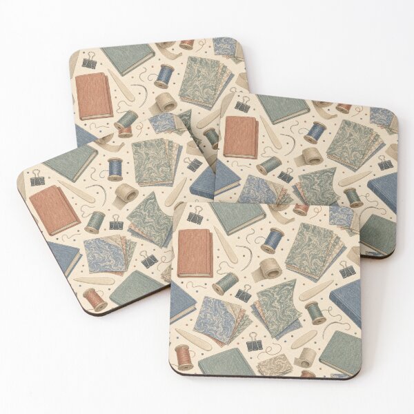 Item preview, Bookbinding Studio Colored Pencil Pattern designed and sold by VerdantStudio.