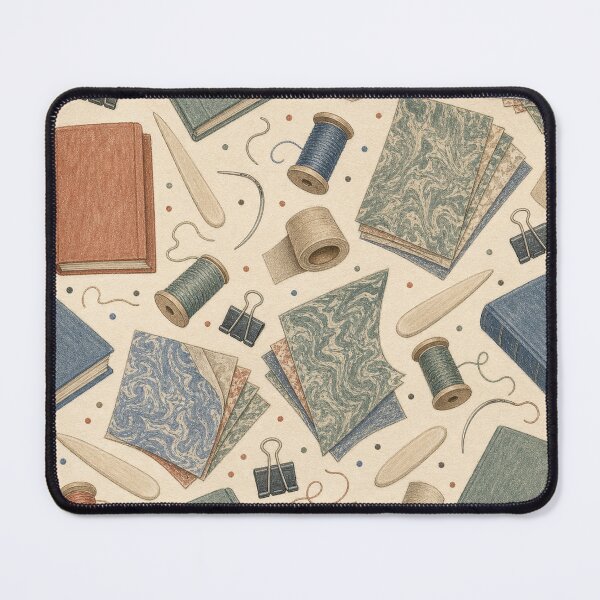 Item preview, Bookbinding Studio Colored Pencil Pattern designed and sold by VerdantStudio.