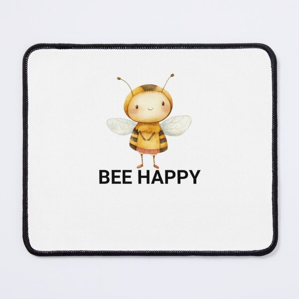 Item preview, Bee Happy Cute Bee Kawaii Saying designed and sold by BoosterShop.