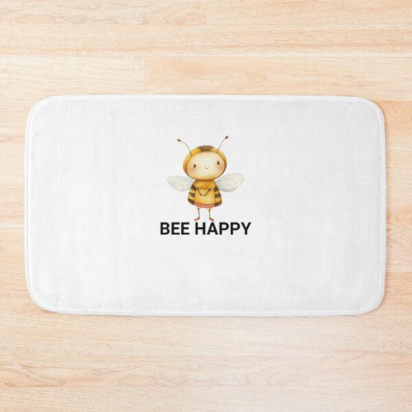 Item preview, Bee Happy Cute Bee Kawaii Saying designed and sold by BoosterShop.