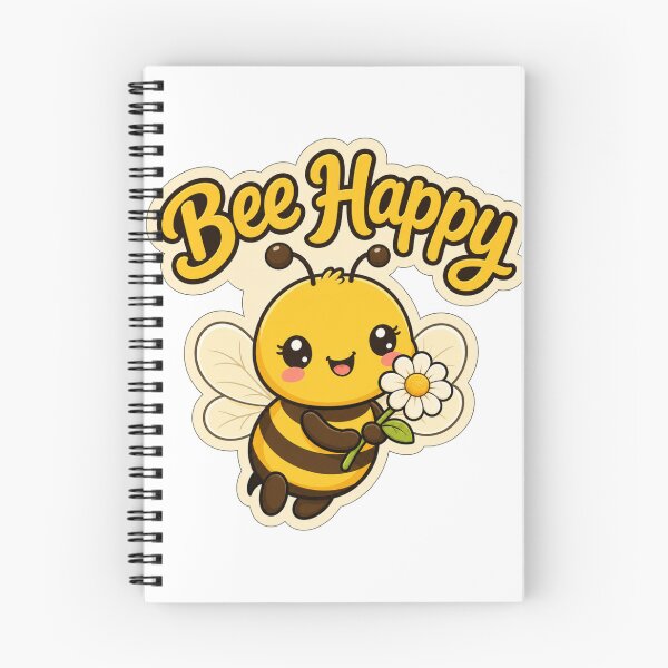 Item preview, Cute Bee Happy Kawaii Saying designed and sold by BoosterShop.