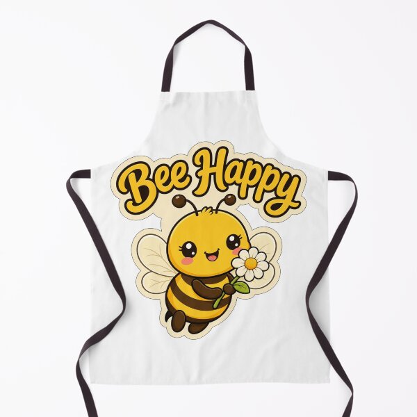 Item preview, Cute Bee Happy Kawaii Saying designed and sold by BoosterShop.